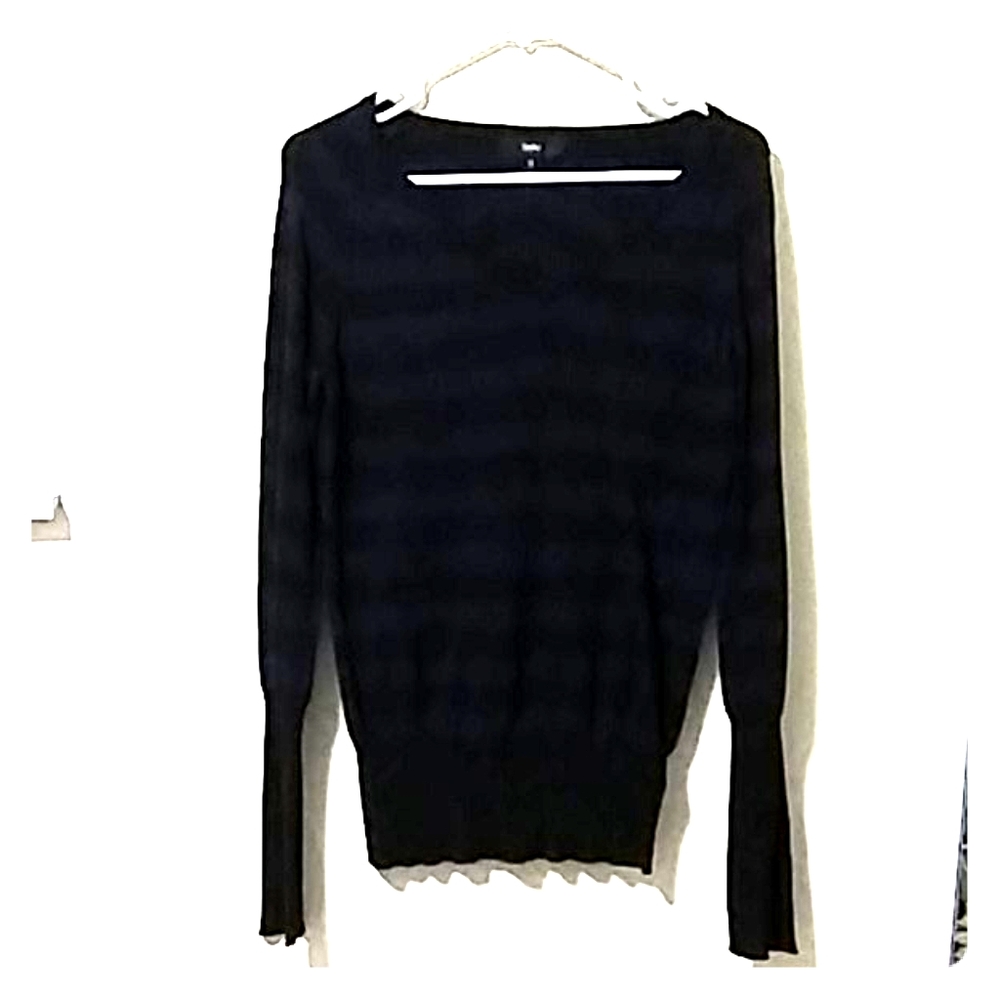 Black & Blue Striped Sweater